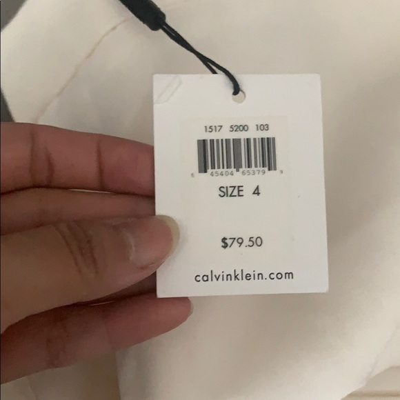 NWT Calvin Klein body fit skinny white pants sz 4 - Picture 2 of 4